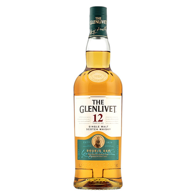 Product GLENLIVET SCOTCH 12YR GIFT W / 2 -50ML 750ML