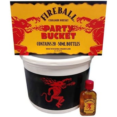 Product FIREBALL CINNAMON WHISKEY 50ML BUCKET 20 COUNT