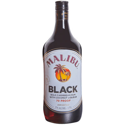 Product MALIBU BLACK 70 PROOF RUM 1.75L