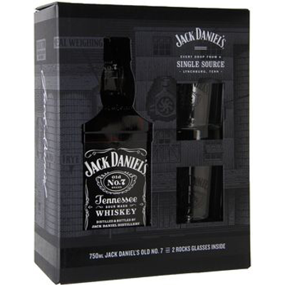 Product JACK DANIEL'S BLACK 750 ML GIFT SET