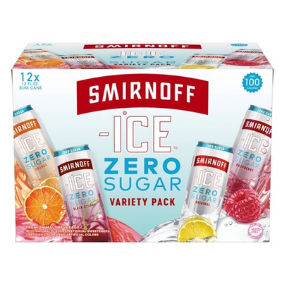 Product SMIRNOFF ZERO SUGAR VARIETY 12OZ 12PK CAN 