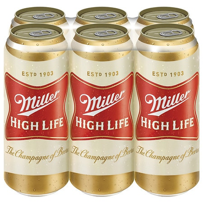 Product MILLER HIGH LIFE CAN 6PK 16 OZ