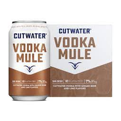 Product CUTWATER VODKA MULE 4PK 12 OZ