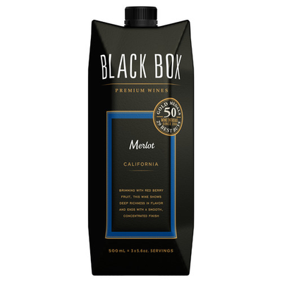 Product BLACK BOX TETRA PACK MERLOT 12 PACK