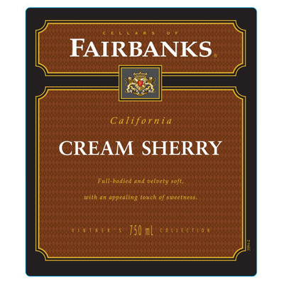 Product FAIRBANKS CREAM SHERRY 750ML