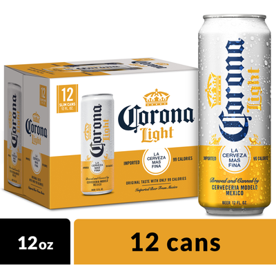 Product CORONA LIGHT CAN 12PK 12 OZ