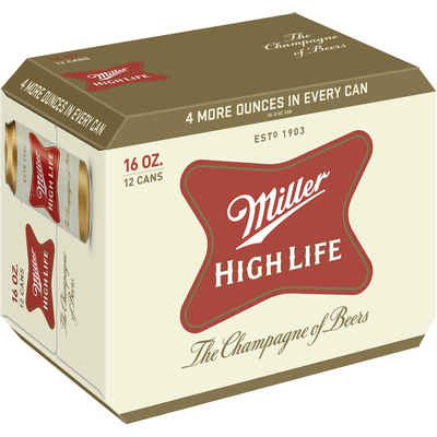 Product MILLER HIGH LIFE 12PK CAN 16OZ