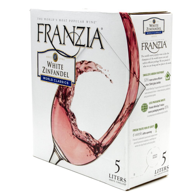 Product FRANZIA WHITE ZINFANDEL BOX 6PK