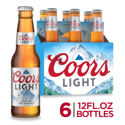 Product COORS LIGHT 6PK BOTTLES