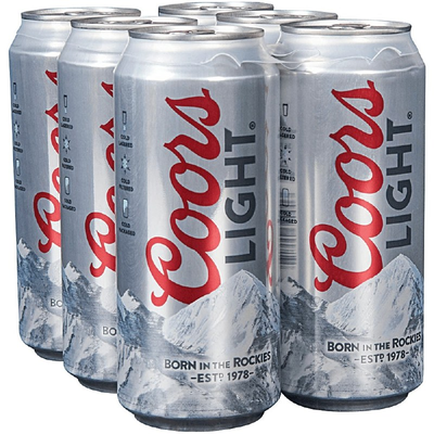 Product COORS LIGHT CAN 16OZ 6PK