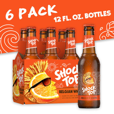 Product SHOCK TOP WHITE 12 OZ 6 PK BOTTLE