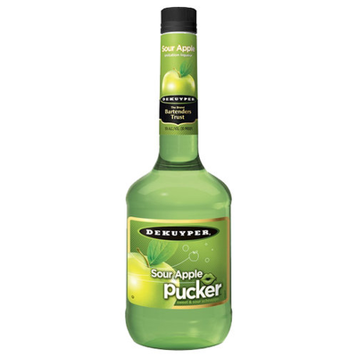 Product DEKUYPER PUCKER SOUR APPLE 750ML