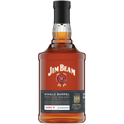 Product JIM BEAM  SINGLE BARREL  750 ML  SELECT BATCH  108  PROOF