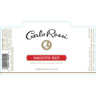 Product CARLO ROSSI SMOOTH RED 750 ML