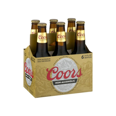 Product COORS NON ALCOHOLIC BEER 6PK BOTTLE 12 OZ