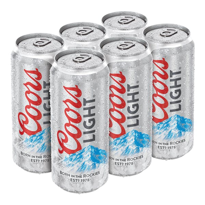 Product COORS 16 OZ 6PK