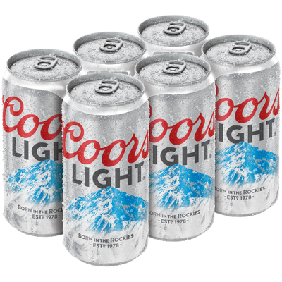 Product COORS LIGHT 6 PK CANS