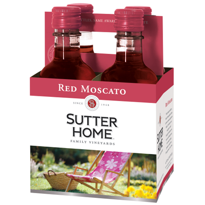 Product SUTTERHOME RED MOSCATO 187 ML 4 PK 