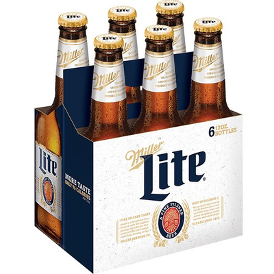 Product MILLER LITE BOTTLE 6PK 12 OZ