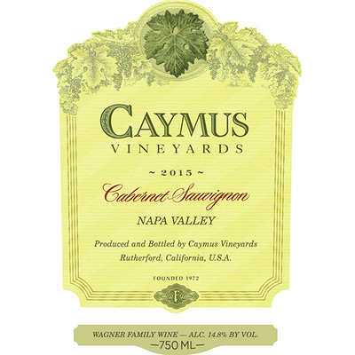 Product CAYMUS CABERNET SAUVIGNON 750ML