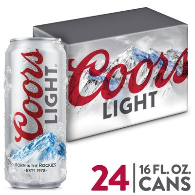 Product COORS LIGHT CAN 24 PACK 16 0Z 16 OZ