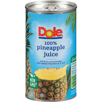 Product DOLE PINNAPPLE 6 OZ