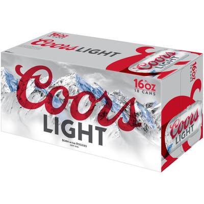 Product COORS LIGHT CAN 16OZ 18PK