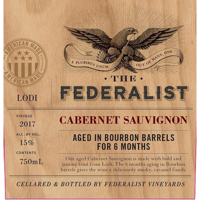 Product FEDERALIST BOURBON BARREL CAB SAU 750ML