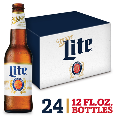 Product MILLER LITE BOTTLE 24PK 12 OZ