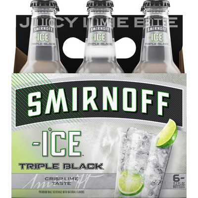 Product SMIRNOFF ICE TRIPLE BLACK 6PK 12 OZ