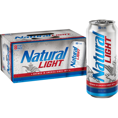 Product NATURAL LIGHT 8 PACK 16OZ