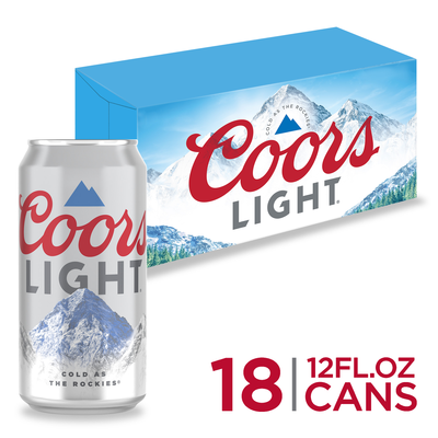 Product COORS LIGHT 12 OZ 18 PK BOTTLE