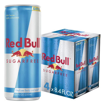 Product RED BULL SUGAR FREE 4PK 8.3OZ