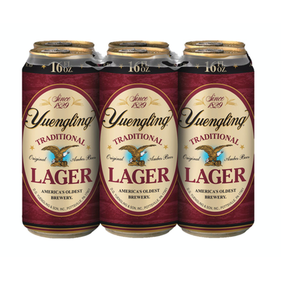 Product YUENGLING LAGER 6PK 16 OZ