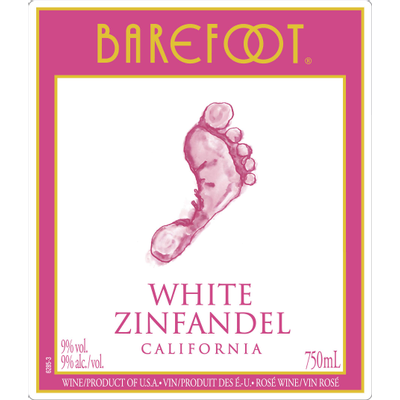 Product BAREFOOT WHITE ZINFANDEL 750ML