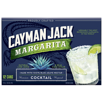 Product CAYMAN JACK MARGARITA 12PK 12 OZ
