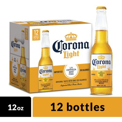 Product CORONA LIGHT BOTTLE 12PK 12 OZ