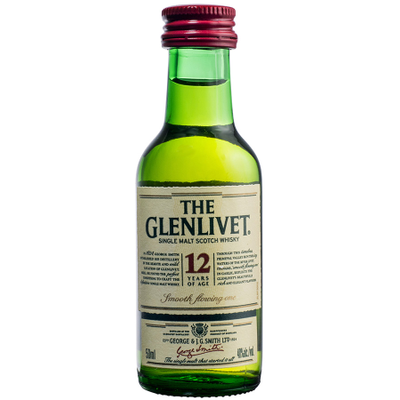 Product GLENLIVET SCOTCH 12YR 50 ML