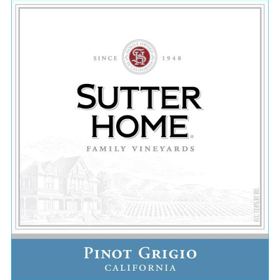 Product SUTTER HOME PINOT GRIGIO 750ML