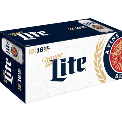 Product MILLER LITE 18 PK CANS 16 OZ