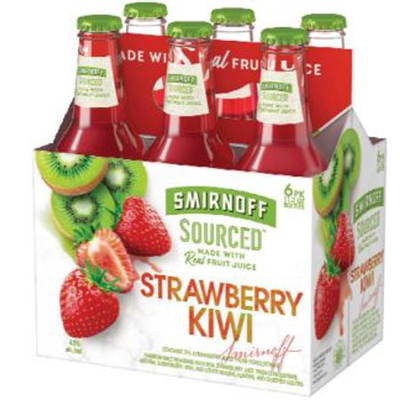 Product SMIRNOFF STRAWBERRY KIWI 6PK 12 OZ