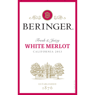 Product BERINGER WHITE MERLOT 750ML