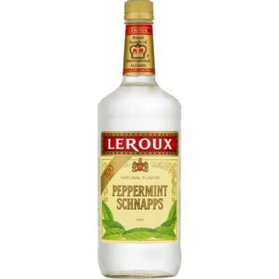 Product LEROUX 100 PROOF PEPPERMINT SCHNAPPS 750ML