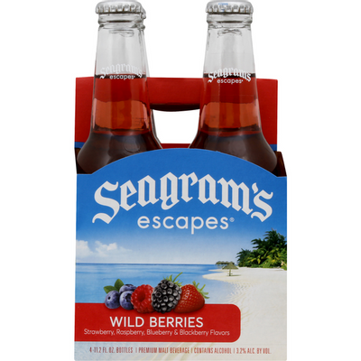 Product SEAGRAMS WILD BERRY 4 PACK BOTTLE