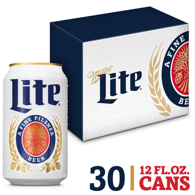 Product MILLER LITE CAN 30 PK 12 OZ