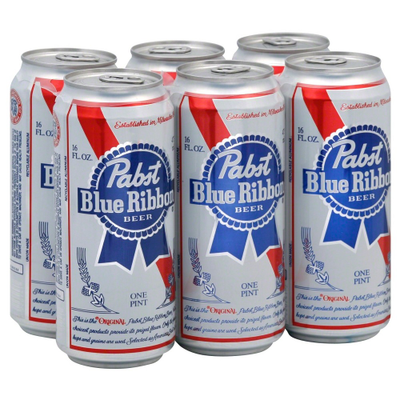 Product PABST 6PK CANS 16 OZ