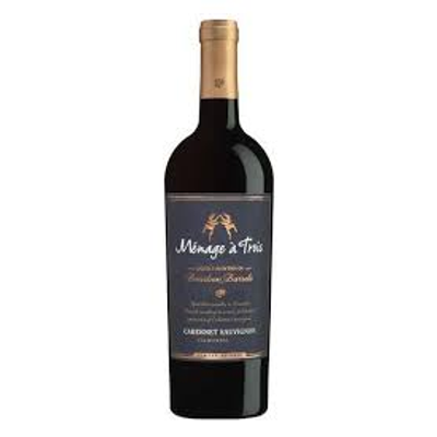 Product MENAGE A TROIS CABERNET BOURBON BARREL 750 ML