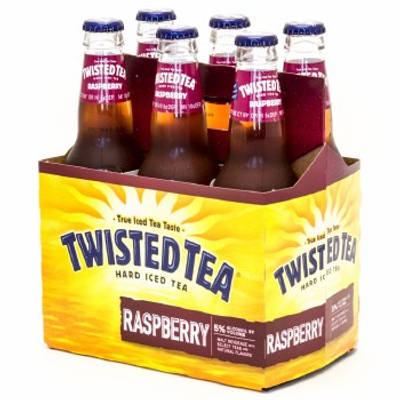 Product TWISTED TEA RASPBERRY 12 OZ 6 PK BOTTLE