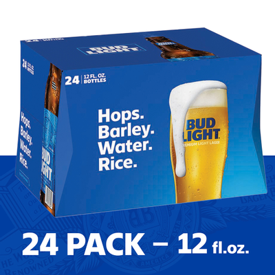 Product BUD LIGHT 24PK BOTTLES 12 OZ